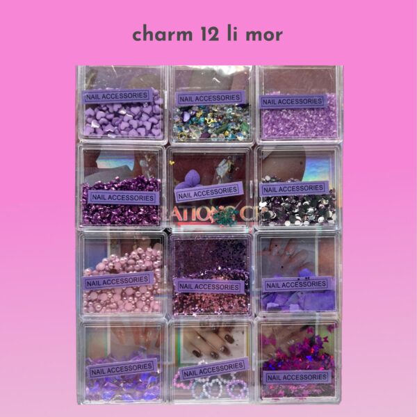 charm 12 lı mor