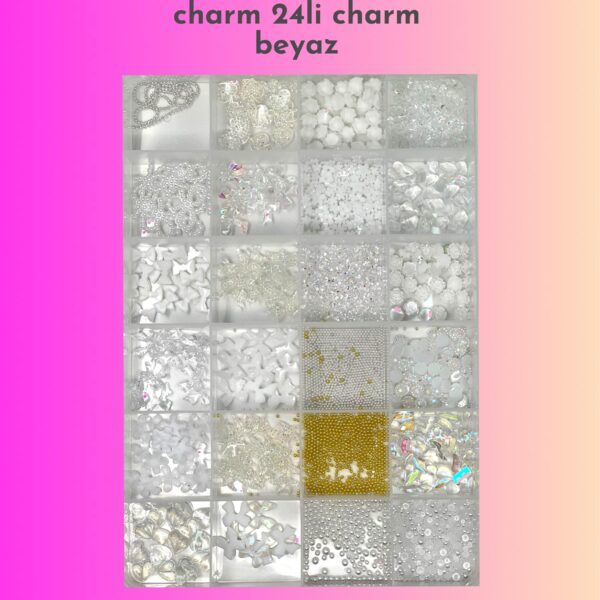 charm 24 lu beyaz